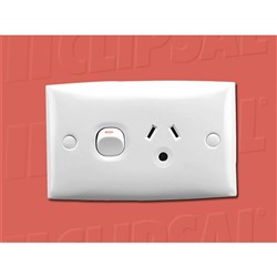 SOCKET SWT SING 10A 250V LTG