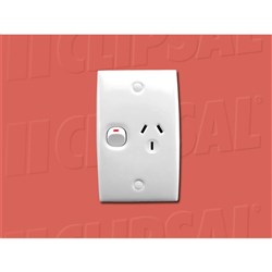 SOCKET SWT SING VERT 10A 250V