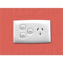 SOCKET SWT SING 10A 2XE/SW