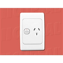 SOCKET SWT SING VERT 10A 250V