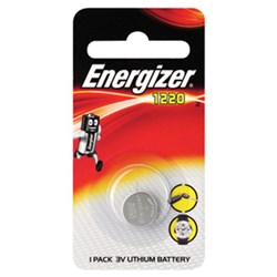 ENERGIZER 3V LITHIUM COIN BATTERY CR1220