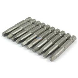 MAKITA SQ2 X 50MM SCREWDRIVER BIT 10PC - FLIP TOP CASE