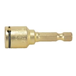 3/8" x 50mm NUTSETTER CLIP NON-MAGNETIC GOLD TORSION BIT 1PC