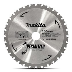 MAKITA 150 x 20 x 32T COLD CUT METAL BLADE