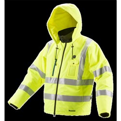 MAKITA 12V MAX HIGH VISIBILTY HEATED JACKET XL SKIN