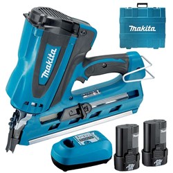 MAKITA GAS FRAMING NAILER 50-90mm 2 x 1.0Ah BATTERIES