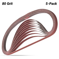 POWERFILE BELT 9X533MM P80