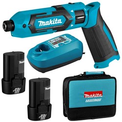 MAKITA 7.2V IMPACT DRIVER KIT 2 X 7.2V 1.5Ah BATTERIES BATTERIES CHARGER CARRY BAG