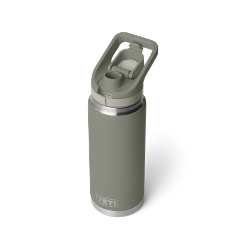 70000007645_21071509044_YETI_WHSL_Studio_Drinkware_Rambler_Flip_Chug_Bottle_26oz_Pampa_Green_3qter_Open_1064_B