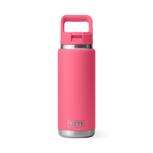 site_studio_drinkware_Rambler_26oz_Straw_Bottle_Tropical_Pink_on_Tropical_Pink_Front_0149_Primary_B_2400x2400