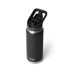 70000005734_21071507031_YETI_WHSL_Studio_Drinkware_Rambler_Flip_Chug_Bottle_26oz_Black_3qter_Open_1031_B