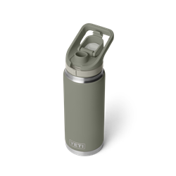 70000007645_21071509044_YETI_WHSL_Studio_Drinkware_Rambler_Flip_Chug_Bottle_26oz_Pampa_Green_3qter_Open_1064_B