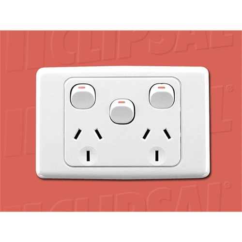 SOCKET SWT TWIN 10A REM E/SW