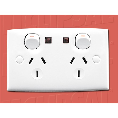 SCK SWT TWN 10A 250V NEON