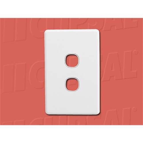 CLASSIC 2000 2 GANG SWITCHPLAT E ONLY