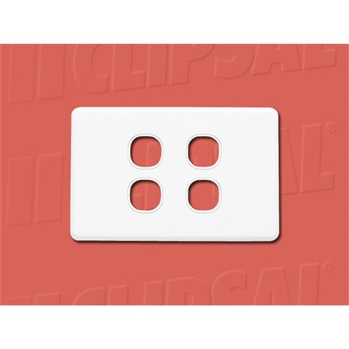 CLASSIC 2000 4 GANG SWITCHPLAT E ONLY