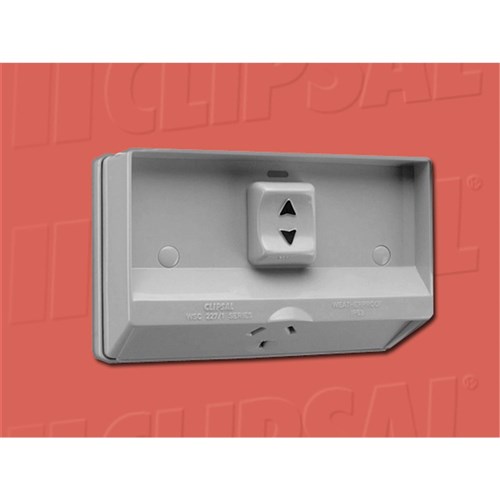 W/PROOF SINGLE POWER 10A FLUSH MOUNT