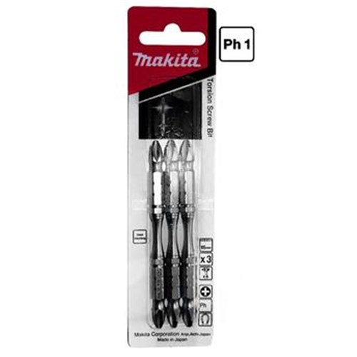 MAKITA PH1 X 85MM TORSION BIT DOUBLE-ENDED 3PK