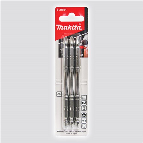 MAKITA PH2 X 110MM TORSION BIT DOUBLE-ENDED 3PK