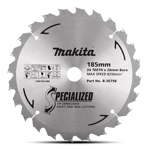 ELITE SPECIALISED TIP EMBEDDED SAW BLADE 185 X 20 X 24T