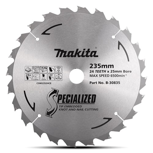 ELITE SPECIALISED TIP EMBEDDED SAW BLADE 235 X 25 X 24T