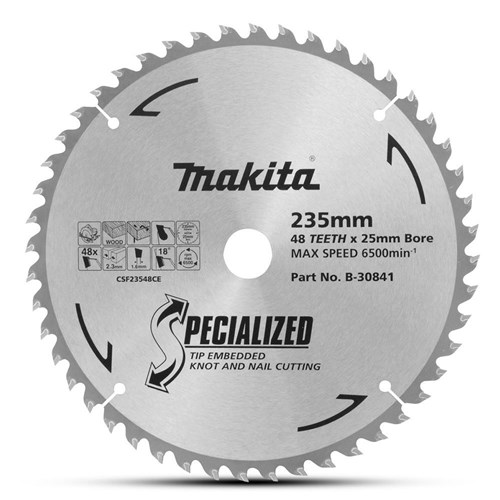ELITE SPECIALISED TIP EMBEDDED SAW BLADE 235 X 25 X 48T