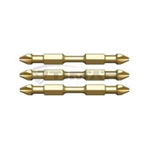 MAKITA PH1 X 65MM IMPACT GOLD TORSION DOUBLE ENDED SCREWDRIVER BIT - 3PK
