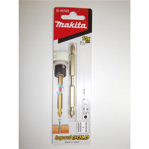 MAKITA PH2 X 90MM IMPACT GOLD TORSION DOUBLE ENDED SCREWDRIVER BIT - 1PC
