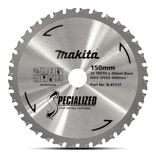 MAKITA 150 X 20 X 32T COLD CUT METAL BLADE