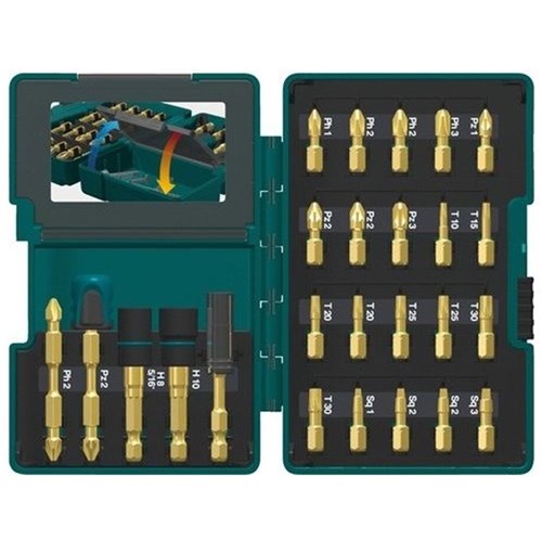 MAKITA 26PC IMPACT GOLD TORSION SCREWDRIVER AND NUTSETTER SET