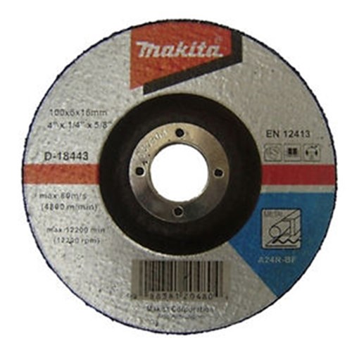100X6X16MM DC GRINDING AND CUTTING METAL DISC