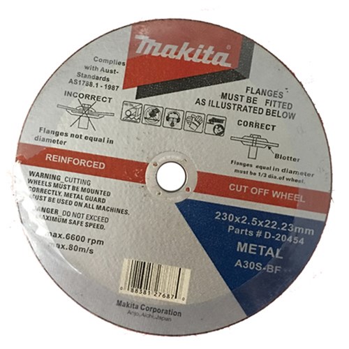 MAKITA 230MM METAL CUT OFF WHEEL