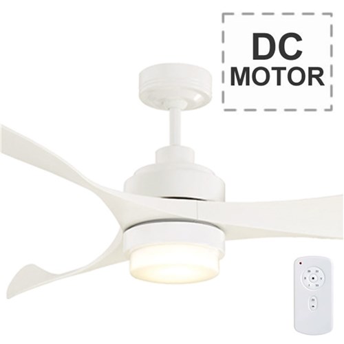 EAGLE 1400 CEILING FAN DC WHITE C/W LED LIGHT & REMOTE FC368143WH