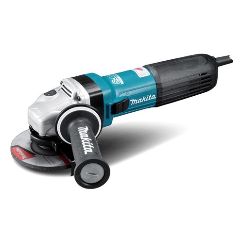 MAKITA 125MM 5 ANGLE GRINDER SLIDE SWITCH 1400W LIMITER ANTIRESTART VARIABLE