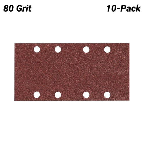 ABRASIVE PAPER 1/3 SHEET 93X22 8MM P80