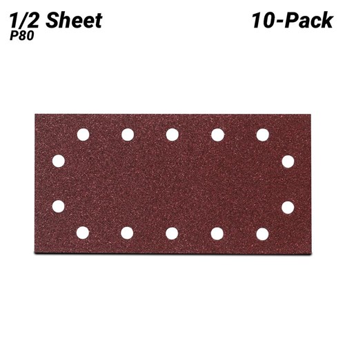ABRASIVE PAPER 1/2 SHEET 115X2 80MM P80