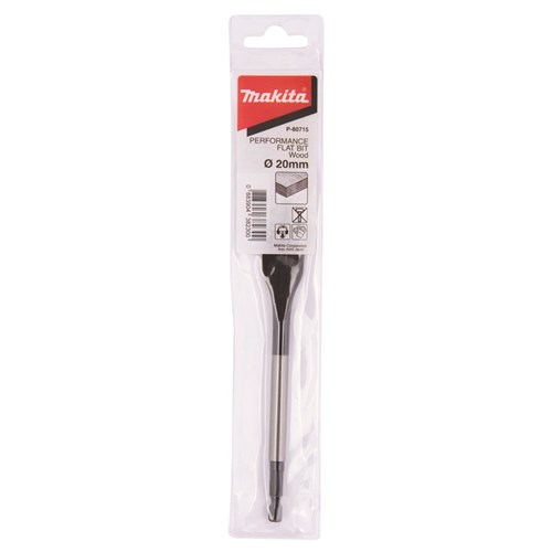 MAKITA ELITE FLAT WOOD SPADE BIT 20MM - 1/4 HEX SHANK