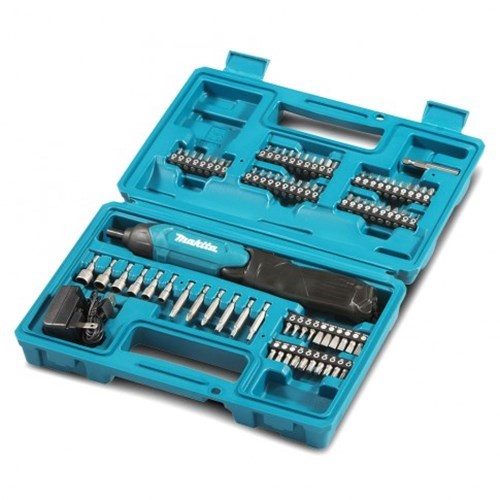 MAKITA 3.6V MOBILE PEN SCREWDRIVER 80 PIECE BIT SET CHARGER CASE